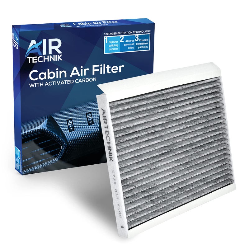 AirTechnik CF10728 Cabin Air Filter w/Activated Carbon | Fits Select 2007-2020 Hyundai Accent, Elantra, Elantra Coupe, Elantra GT, Tucson, ix35, Kia Forte, Forte Koup, Forte5-971332H000 - Image 1